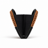 Black ZipPop Wallet Fawn – Small Spots print – side view – ECADRA