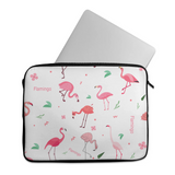 Flamingo land design printed on a laptop sleeves — ECADRA