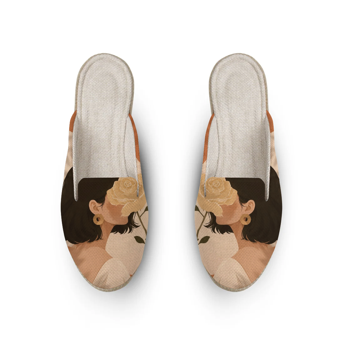 Floral women design printed on a footwear — ECADRA