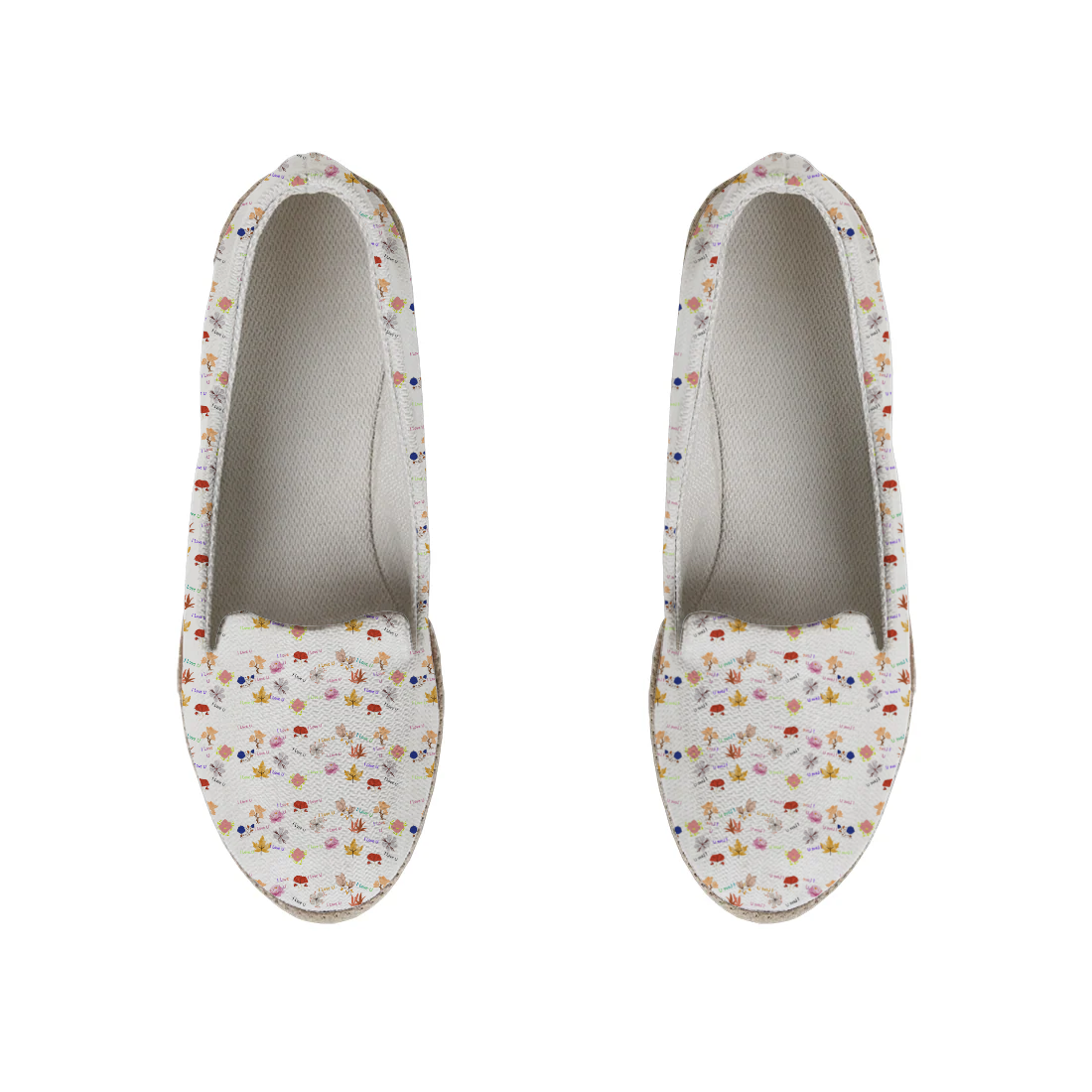 Flowers design printed on a footwear — ECADRA