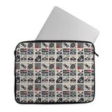 Frost Waves f1 design printed on a laptop sleeves — ECADRA