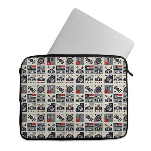 Frost Waves f1 design printed on a laptop sleeves — ECADRA