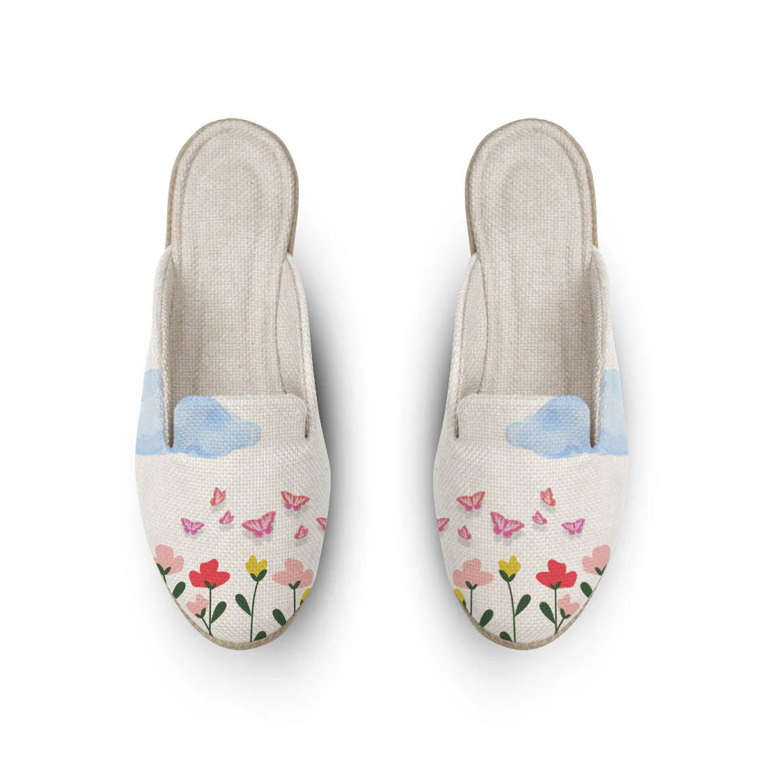 Garden design printed on a footwear — ECADRA