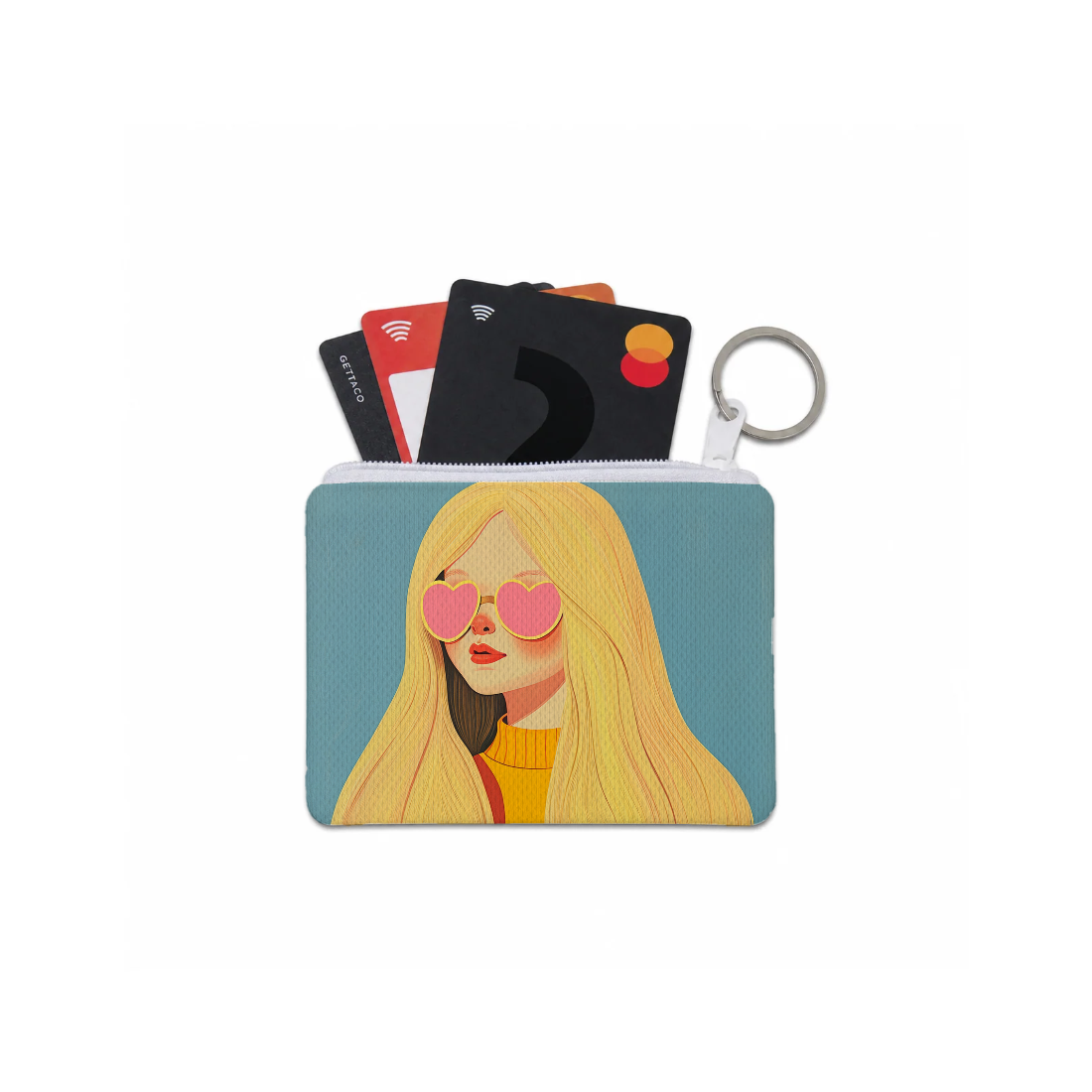 Gold Hair design printed on a pouches & cases — ECADRA