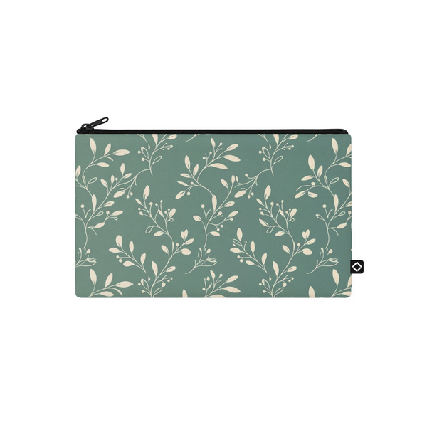 Green leaf pouch design printed on a pouches & cases — ECADRA