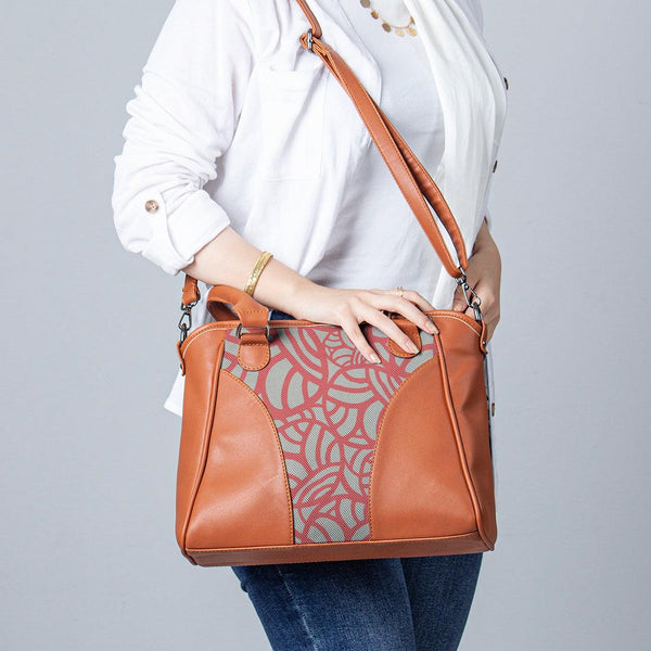 Havana Ladies Handbag Red Circles - CANVAEGYPT