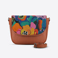 Havana Messenger Crossbody Abstract Art
