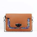 Havana Mini Embossed Chain Bag Floral Purple - CANVAEGYPT