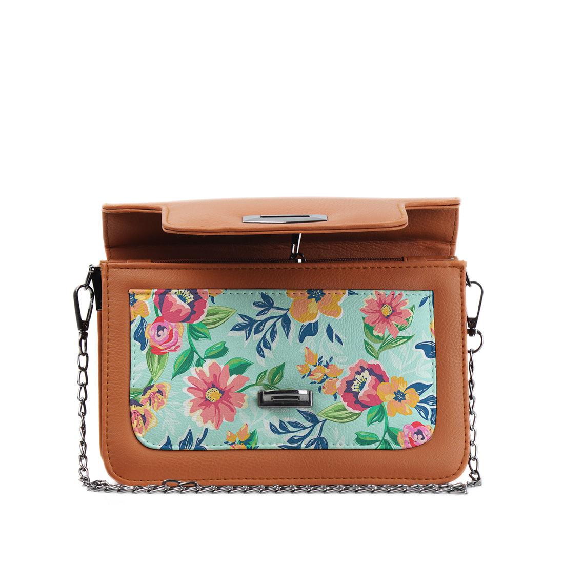 Havana Mini Embossed Chain Bag Rose Pattern - CANVAEGYPT