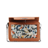 Havana Mini Embossed Chain Bag Sand Brushes - CANVAEGYPT