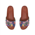Havana Slide Slipper Purple Floral