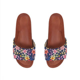 Havana Slide Slipper Purple Floral