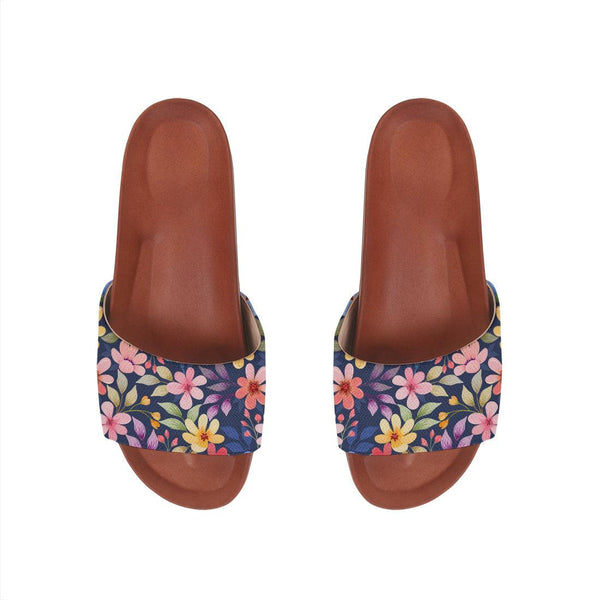 Havana Slide Slipper Purple Floral