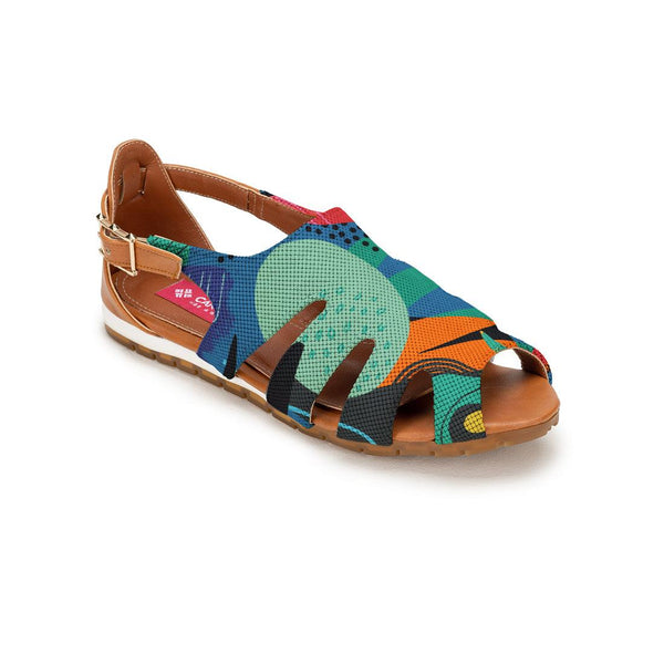 Havana Spider Toe Sandal Abstract