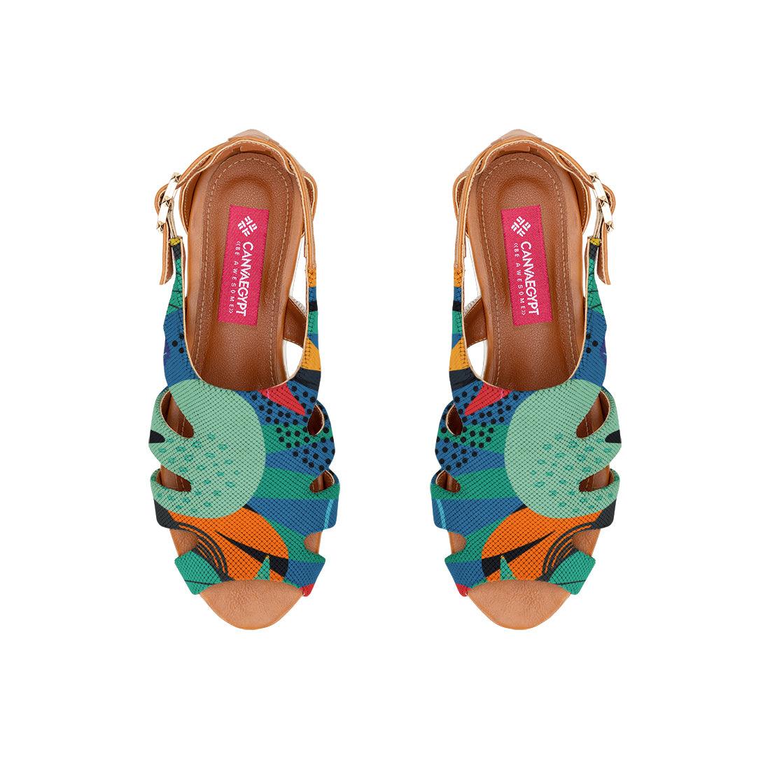 Havana Spider Toe Sandal Abstract