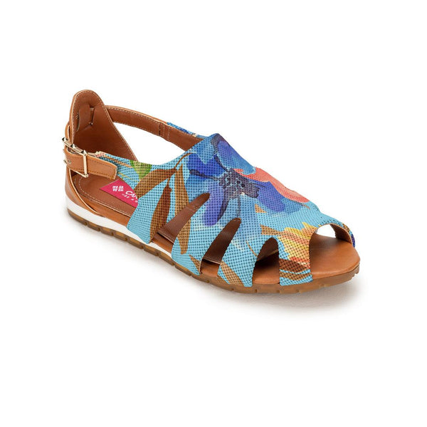 Havana Spider Toe Sandal Blue Floral