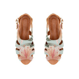 Havana Spider Toe Sandal Flower – صندل حريمي بصباع مرسوم عليه ورد، صورة تانية 2 – ECADRA