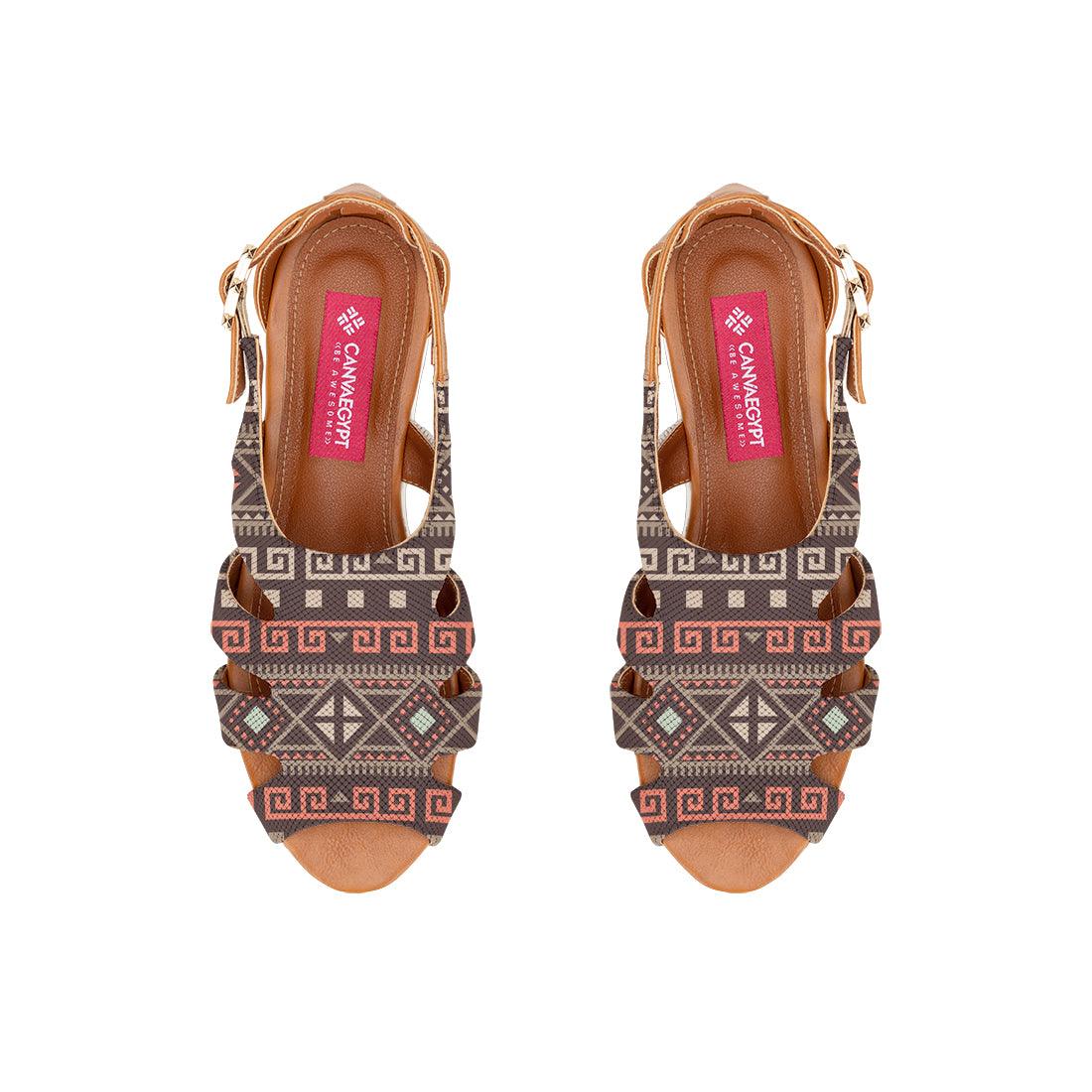Havana Spider Toe Sandal Geo Pattern - 3