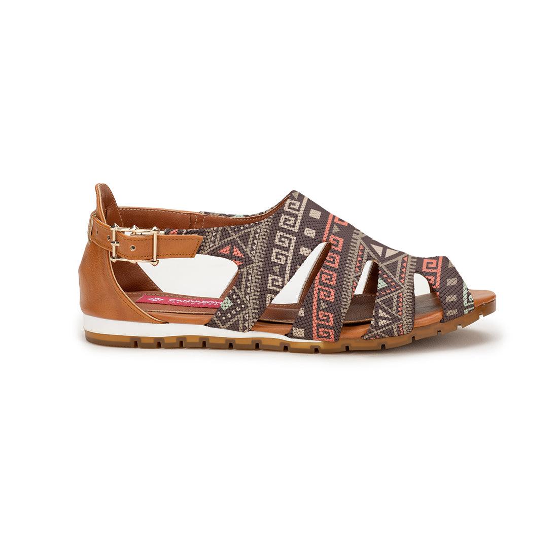 Havana Spider Toe Sandal Geo Pattern - 2