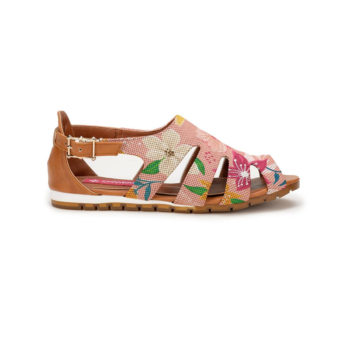 Havana Spider Toe Sandal Pink Floral