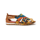 Havana Spider Toe Sandal Yellow Leaves