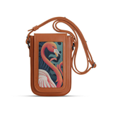 Havana Tagged Crossbag Flamingo – شنطة كروس للموبايل مرسوم عليها فلامنجو – ECADRA