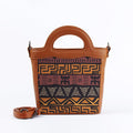 Havana Top Handle Handbag African Triangles