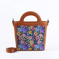 Havana Top Handle Handbag Purple Floral