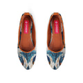 Havane Round Toe Shoe Blue circle