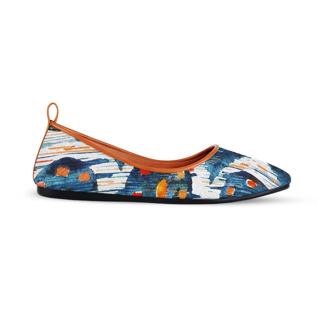 Havane Round Toe Shoe Blue circle - CANVAEGYPT