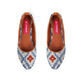 Havane Round Toe Shoe Blue rhombus
