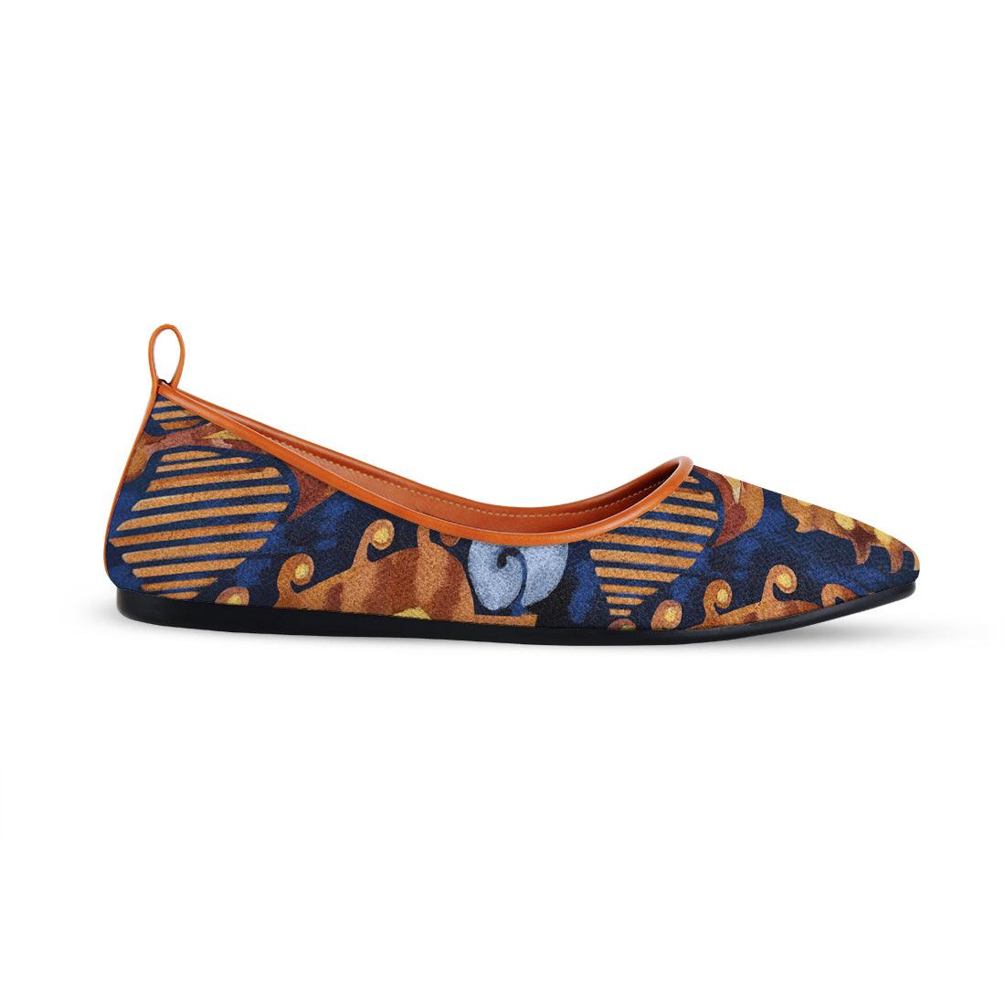 Havane Round Toe Shoe Gold garden - CANVAEGYPT