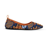 Havane Round Toe Shoe Gold garden - CANVAEGYPT