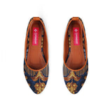 Havane Round Toe Shoe Gold garden - CANVAEGYPT