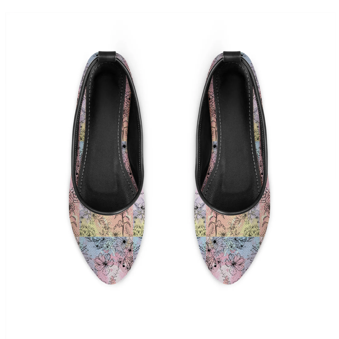 Ivory Pulse Flat Shoes – فلات حريمي برسمة رسمة فينتدج – ECADRA