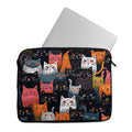 Laptop Sleeve Outlines Cat Pattern
