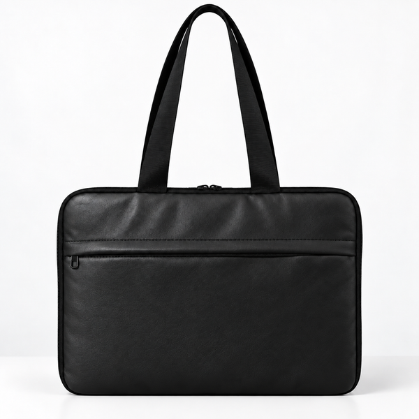 Deadline Laptote – Black – laptop tote bag for women, Black – شنطة لابتوب حريمي كتف – ECADRA