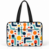 Deadline Laptote – Jelly Beans – laptop tote bag for women, Playful Shapes print – شنطة لابتوب حريمي كتف – ECADRA