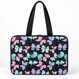 Deadline Laptote – Butterfly – laptop tote bag for women, Butterfly print – شنطة لابتوب حريمي كتف – ECADRA