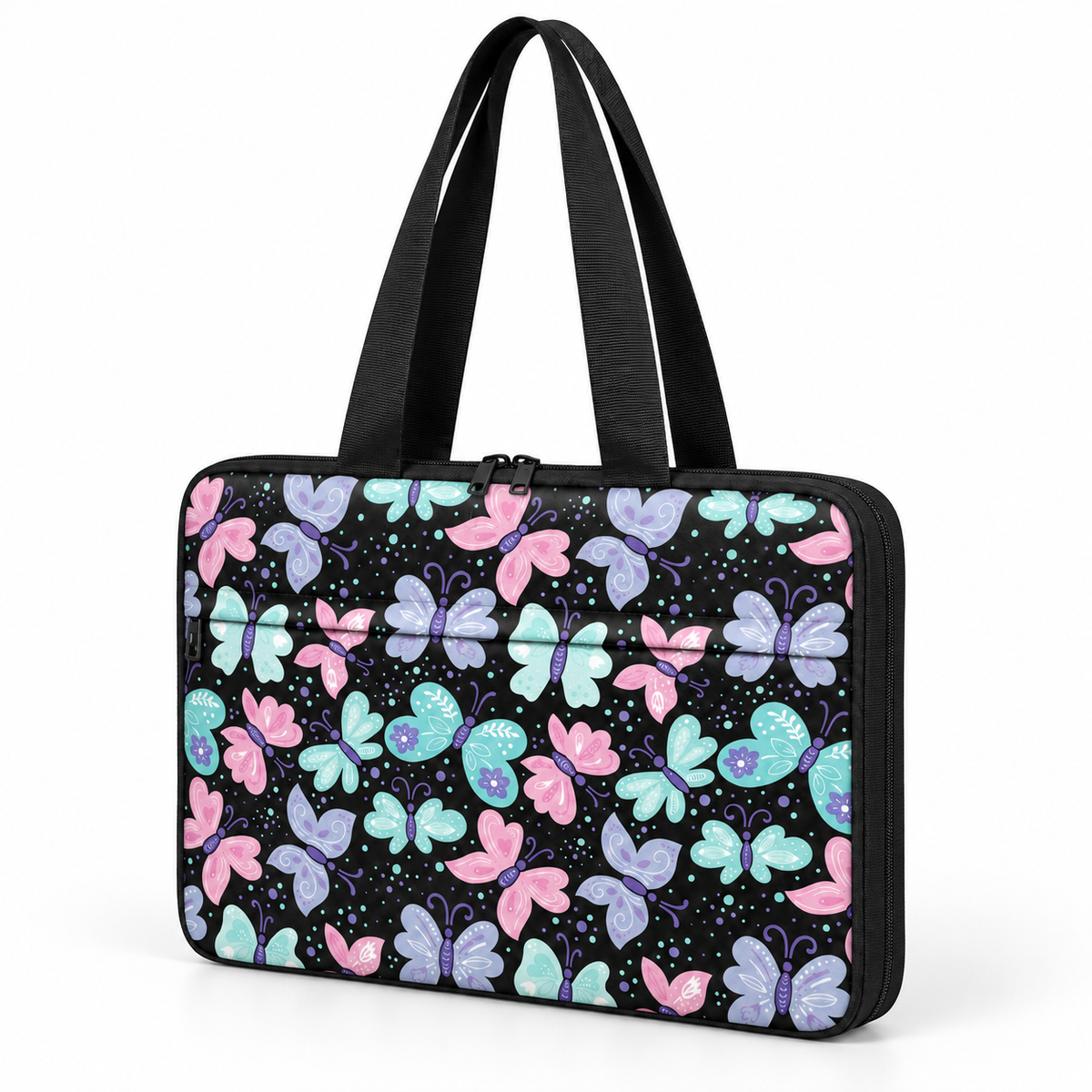 Deadline Laptote – Butterfly – three-quarter view – ECADRA