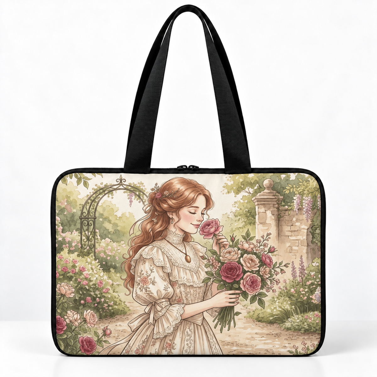 Deadline Laptote – Victorian Rose Garden – back view – ECADRA