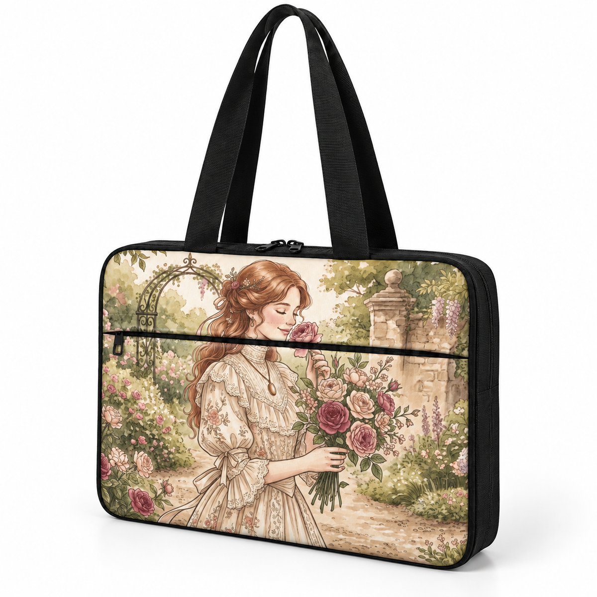 Deadline Laptote – Victorian Rose Garden – three-quarter view – ECADRA