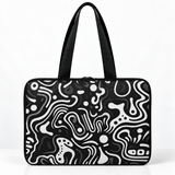 Deadline Laptote – Black & White Abstract – back view – ECADRA