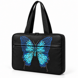 Deadline Laptote – Blue Butterfly – three-quarter view – ECADRA