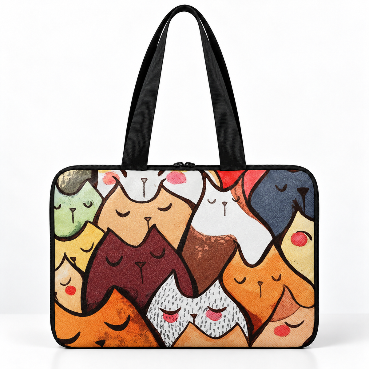 Deadline Laptote – Cute Cats – back view – ECADRA