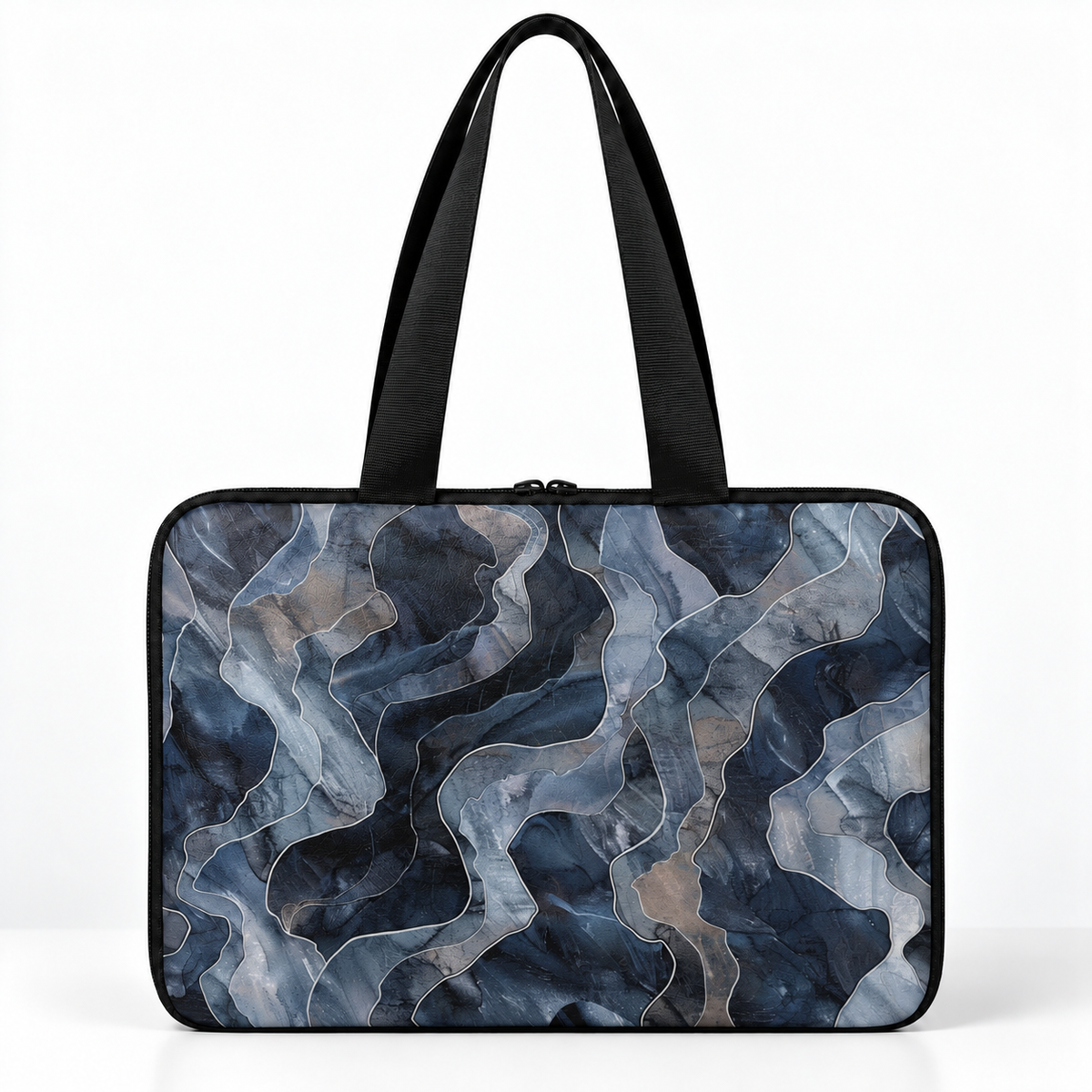 Deadline Laptote – Dark Watercolor – back view – ECADRA