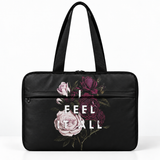 Deadline Laptote – Feel It All – laptop tote bag for women, Feel It All print – شنطة لابتوب حريمي كتف – ECADRA