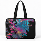 Deadline Laptote – Floral Blue – back view – ECADRA