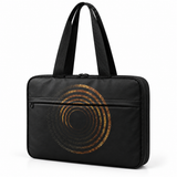 Deadline Laptote – Golden Circled – three-quarter view – ECADRA