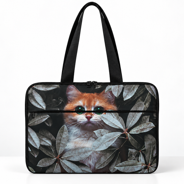 Deadline Laptote – Hide & Seek – laptop tote bag for women, Hide & Seek print – شنطة لابتوب حريمي كتف – ECADRA
